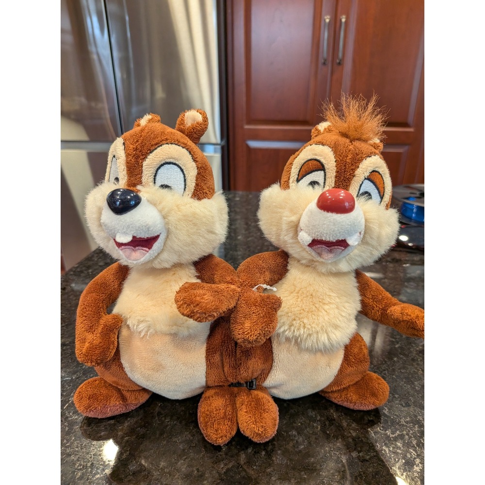 Brand New Chip 'n Dale Disney Plush Pair Inseparable Duo Stuffed Animals